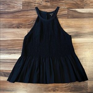 NWOT Torrid Smocked Peplum high neck tank top size 1 1x 14 16